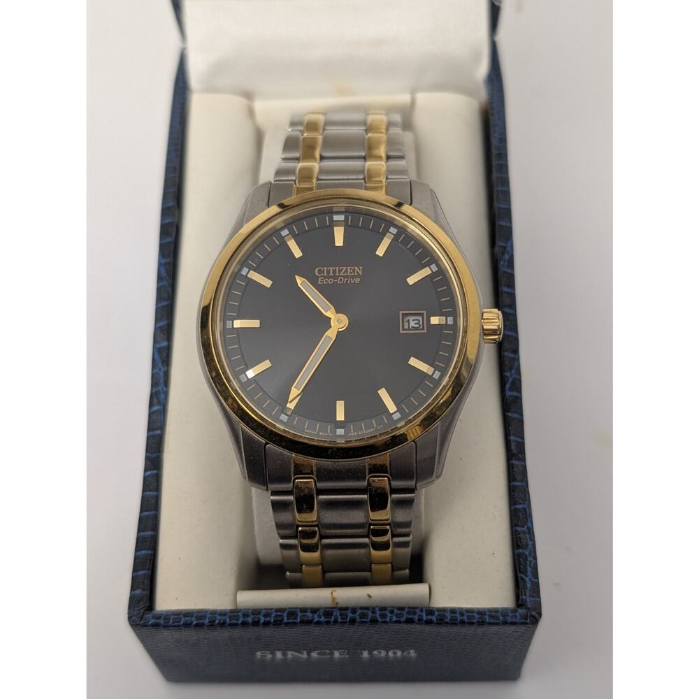 Citizen Eco-Drive Men's Two-Tone Solar Powered Watch  J165-S091241